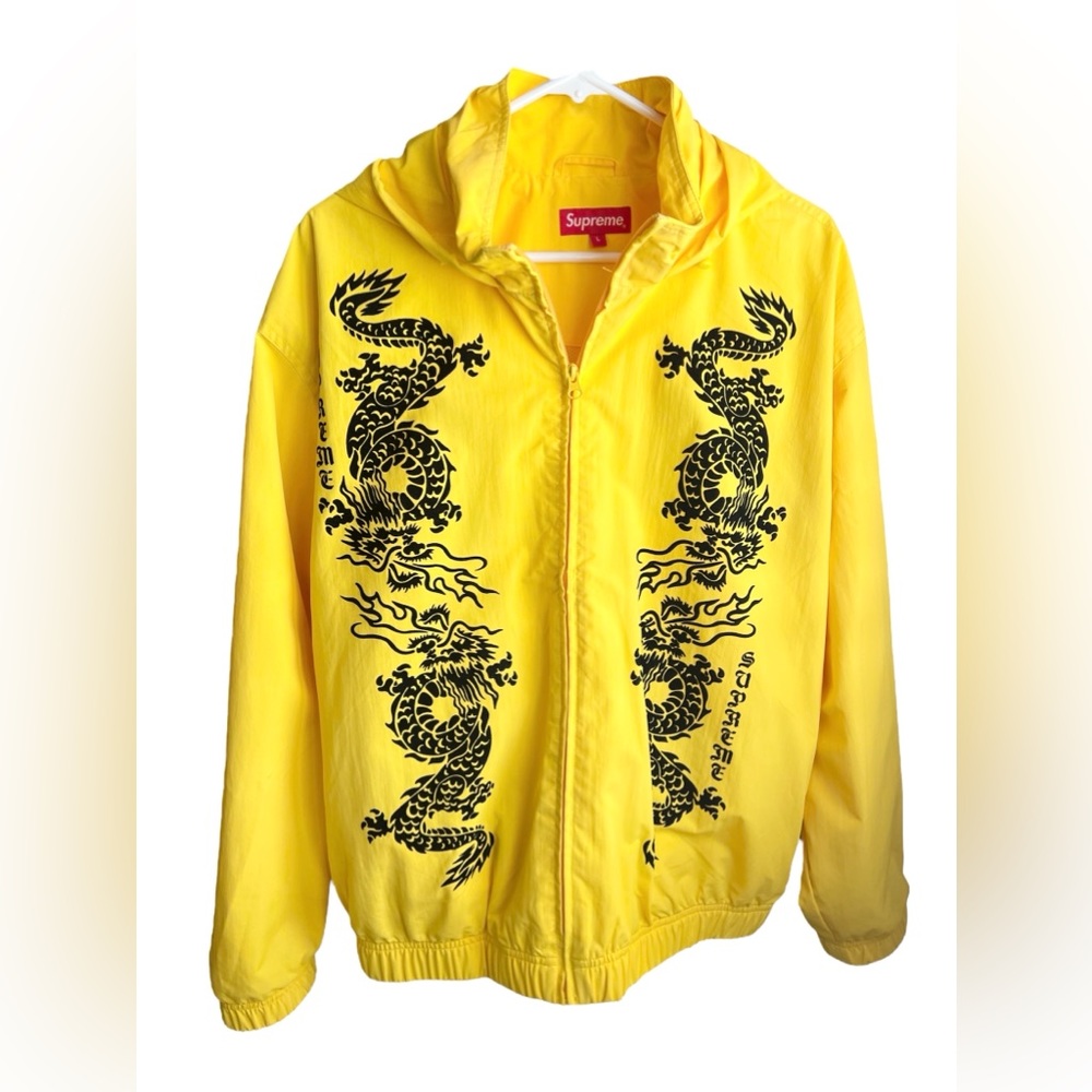 Supreme Dragon Track Jacket Yellow